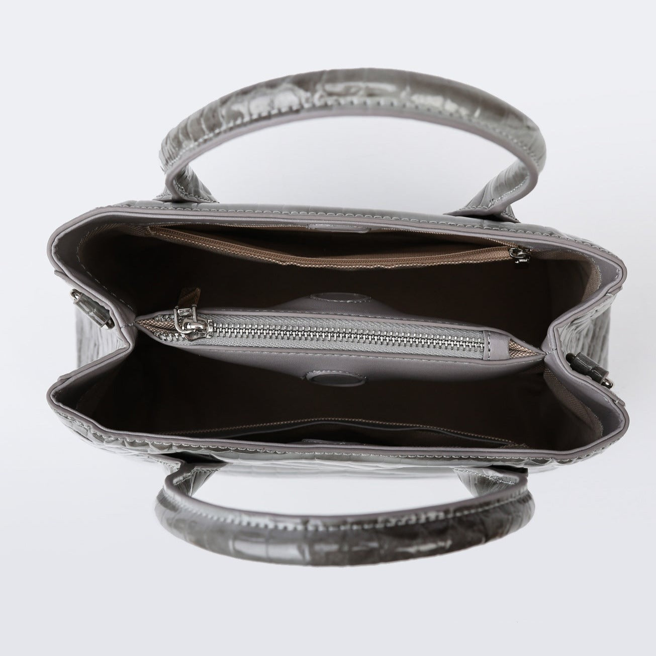Slate Croco Luxe Tote Bag – FIORENE