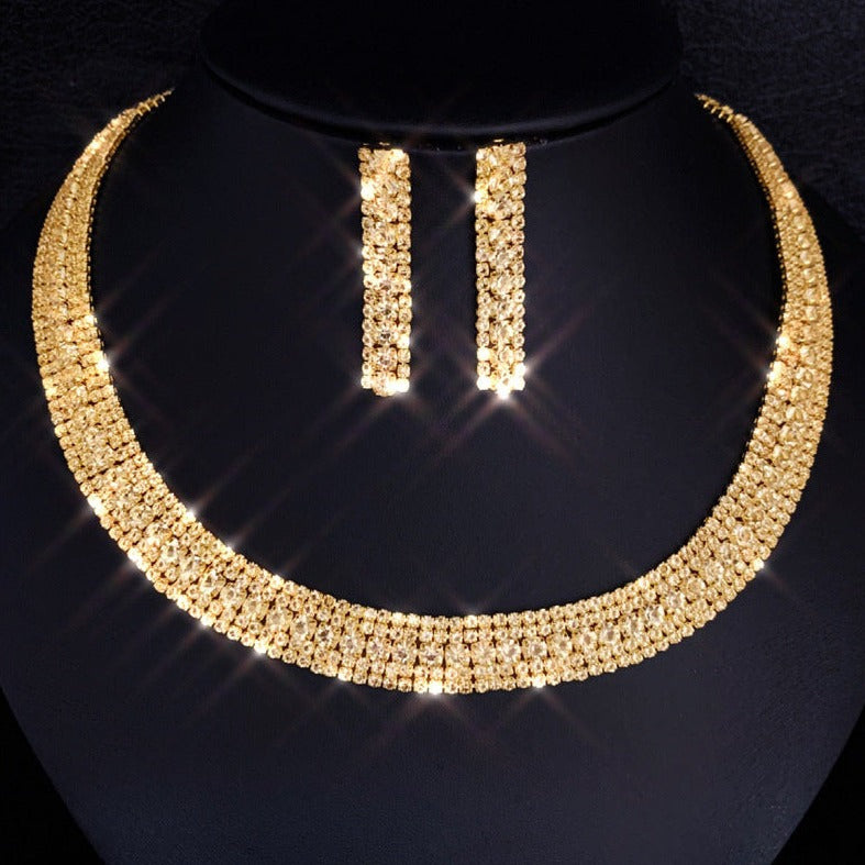 Golden Radiance Necklace Set – FIORENE