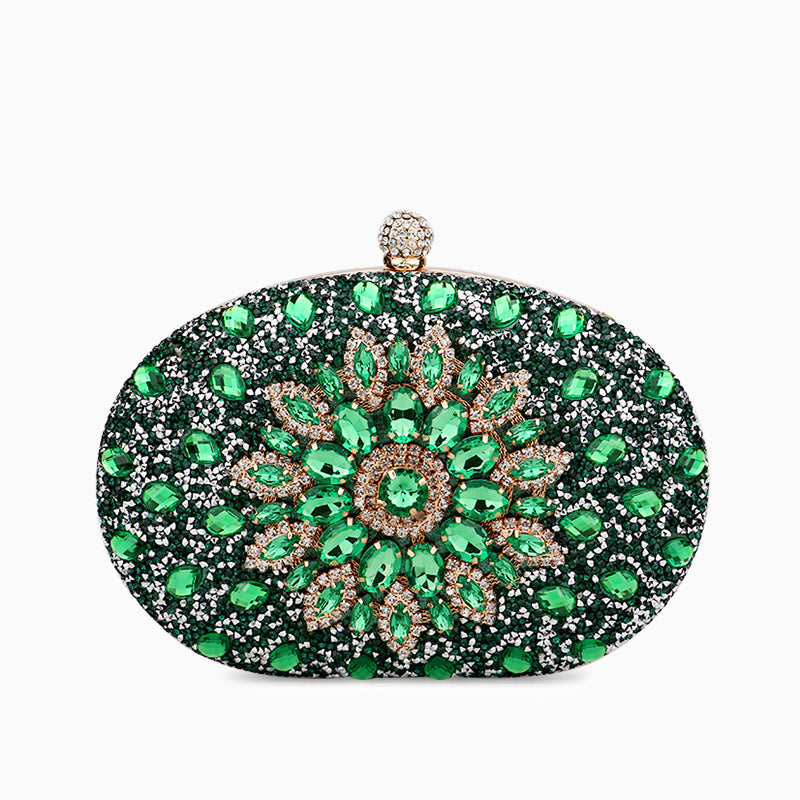 Golden Sunburst Jewel Clutch – FIORENE