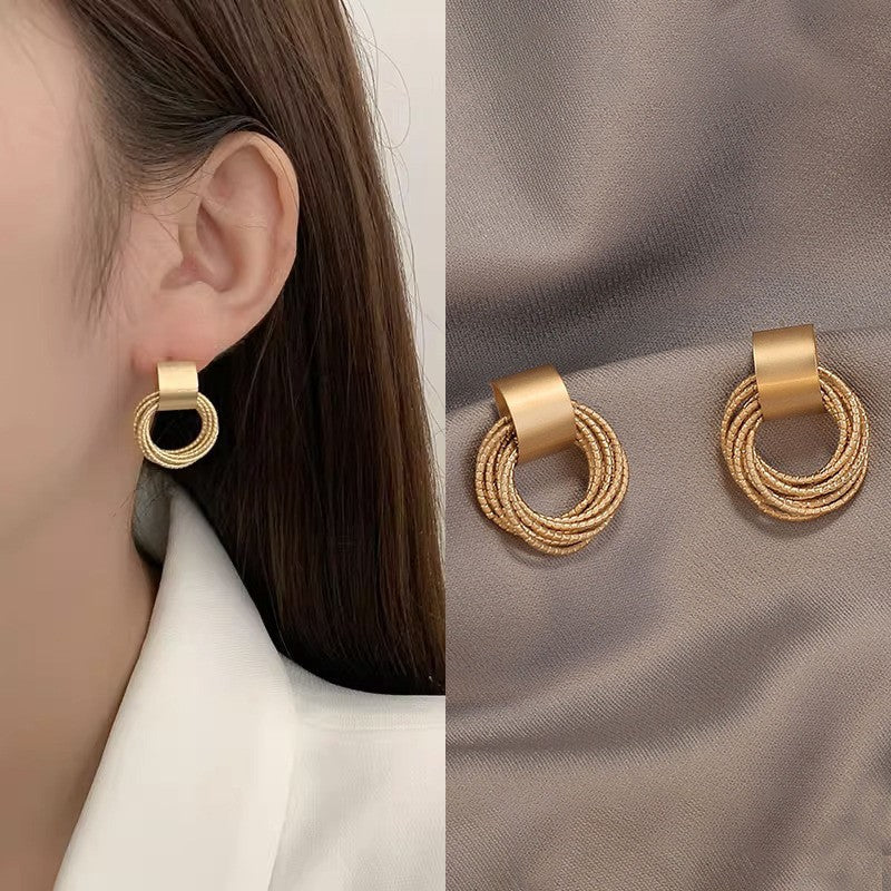 Gold Harmony Earrings – FIORENE