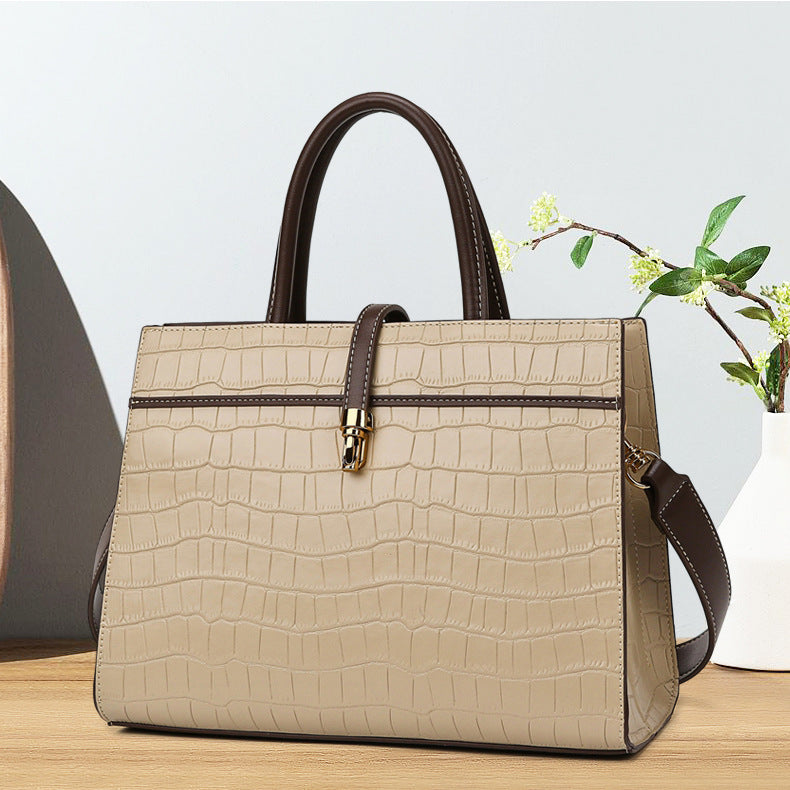 Lucienne Croc Embossed Tote Bag – FIORENE