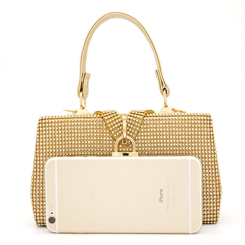 Golden Lock Radiance Clutch – FIORENE