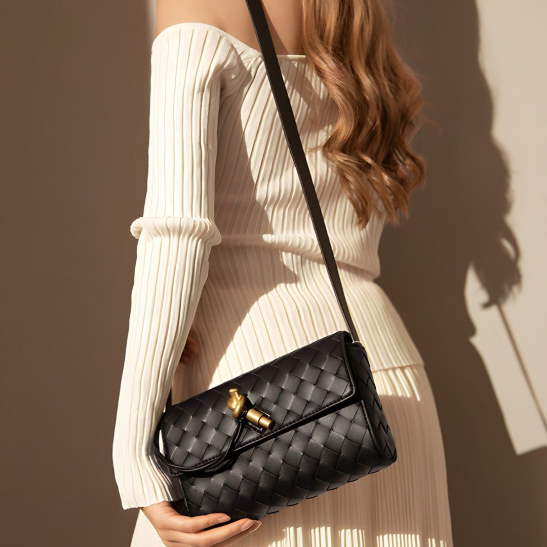 Midnight Weave Crossbody Bag – FIORENE