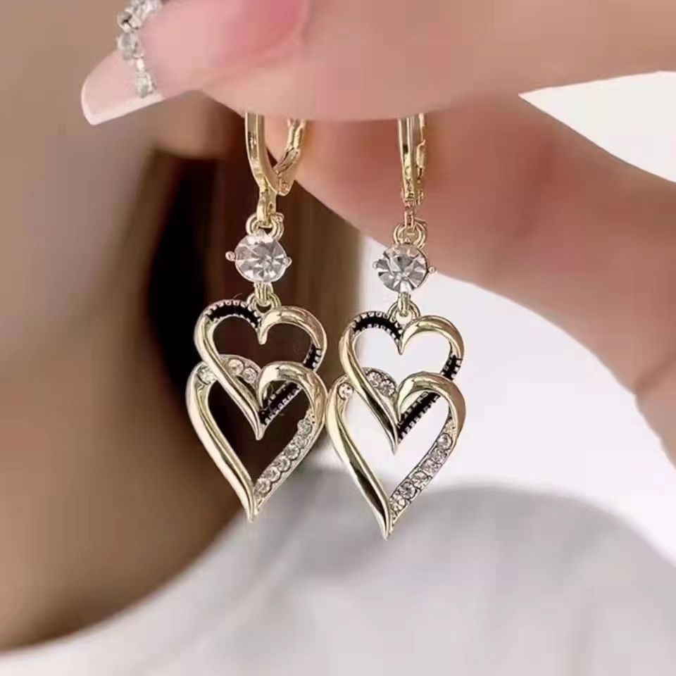 Twilight Heart Drop Earrings – FIORENE