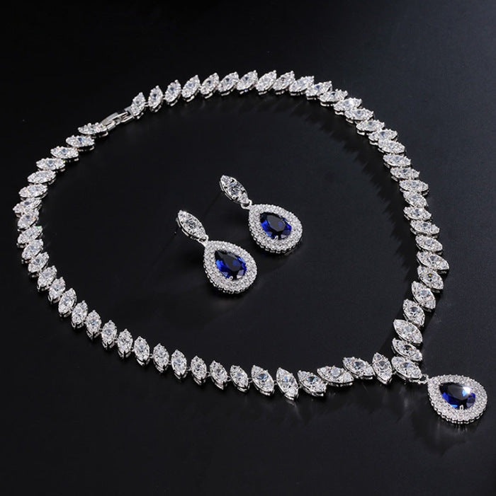 Midnight Sapphire Necklace Set – FIORENE