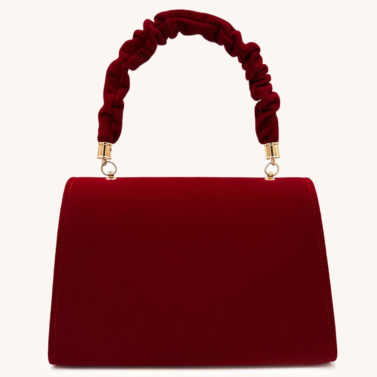 Crimson Velvet Romance Handbag – FIORENE