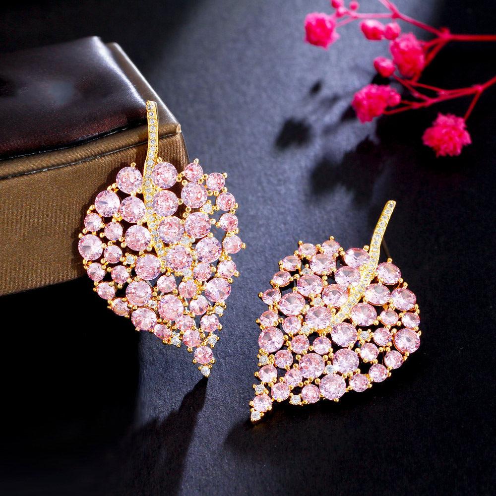 Blush Golden Petal Earrings – FIORENE