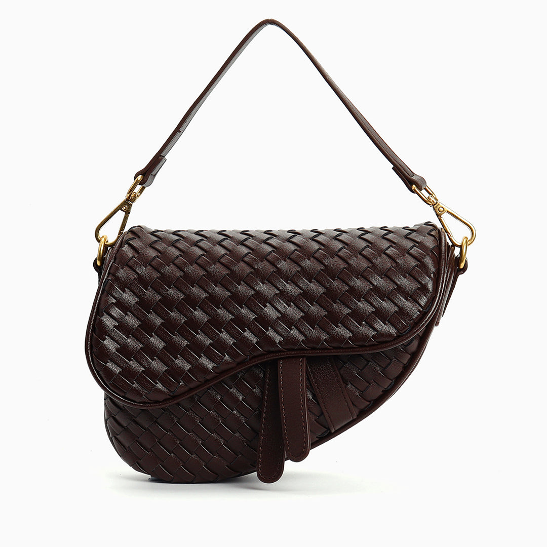 Obsidian Woven Handbag – FIORENE