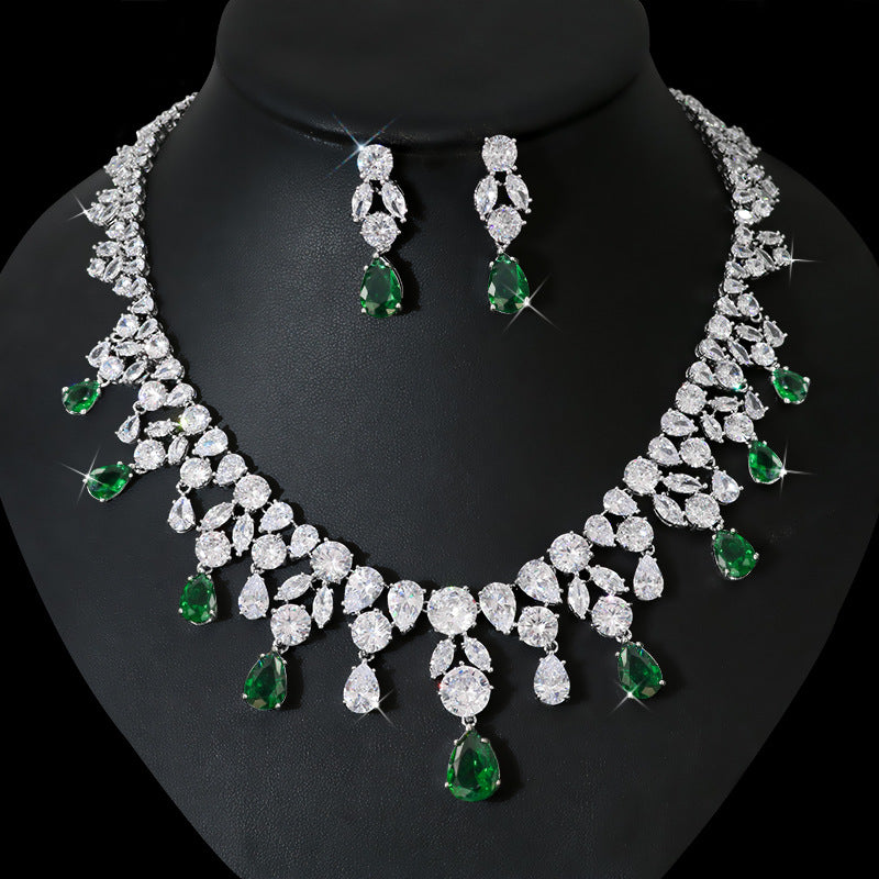 Royal Sapphire Elegance Necklace Set – FIORENE