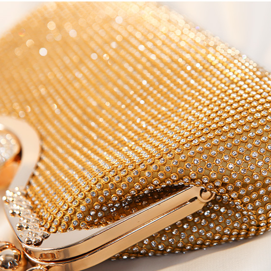 Gilded Radiance Frame Clutch – FIORENE