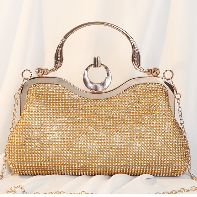 Gilded Radiance Frame Clutch – FIORENE