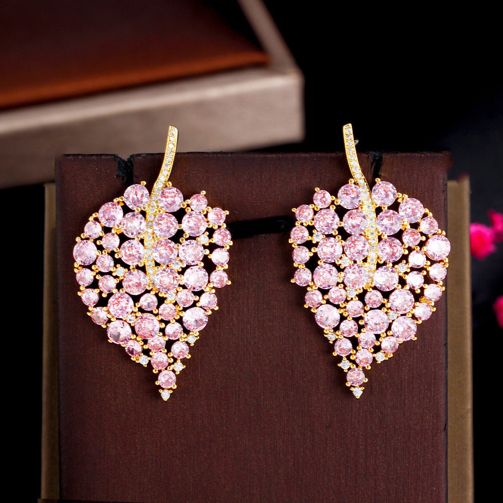 Blush Golden Petal Earrings – FIORENE