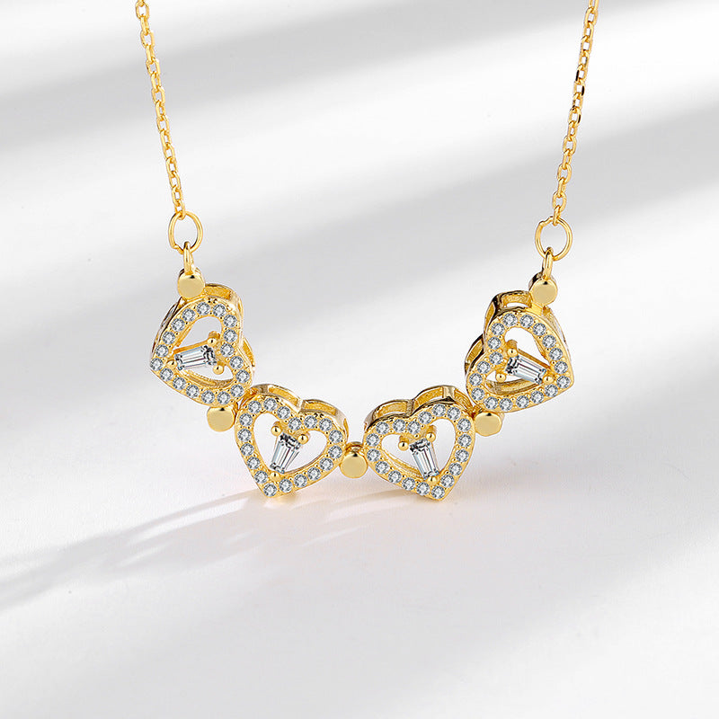 Dual Style Heart Clover Necklace - FIORENE