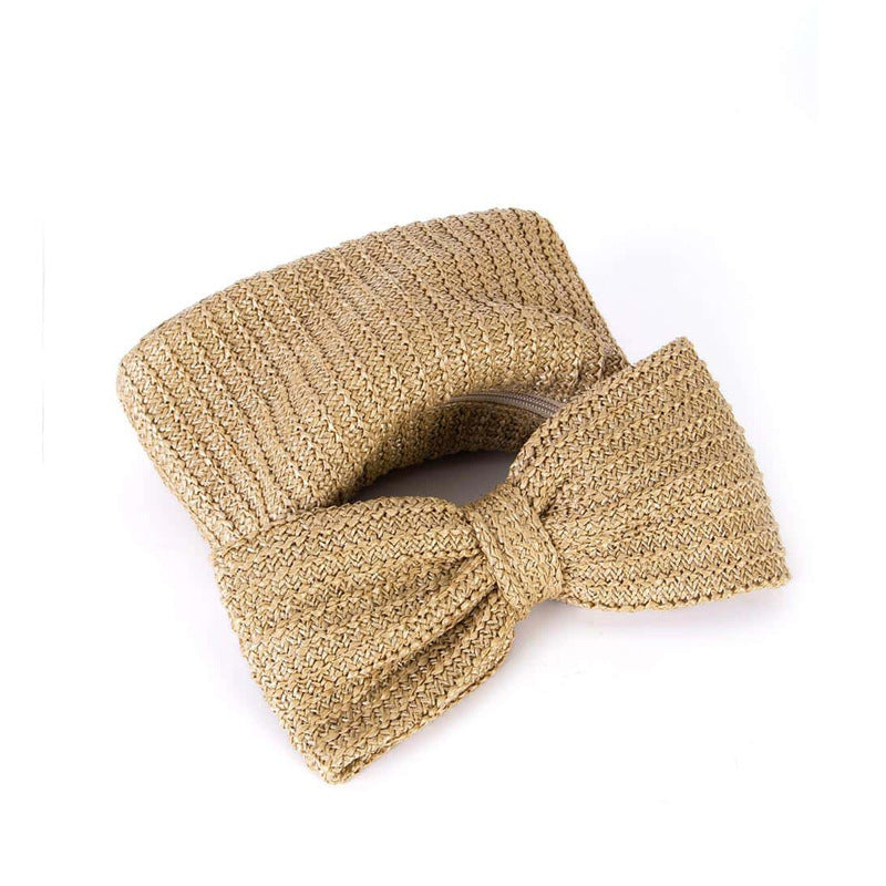 Solstice Bow Raffia Handbag – FIORENE