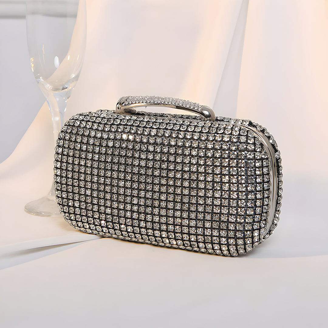 Noir Crystal Clutch – FIORENE
