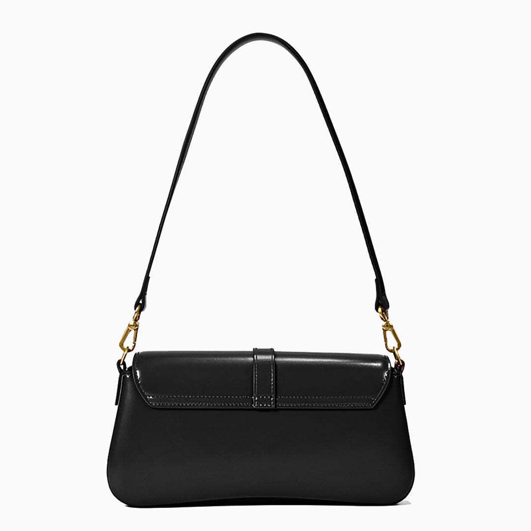Sleek Leather Shoulder Bag - FIORENE