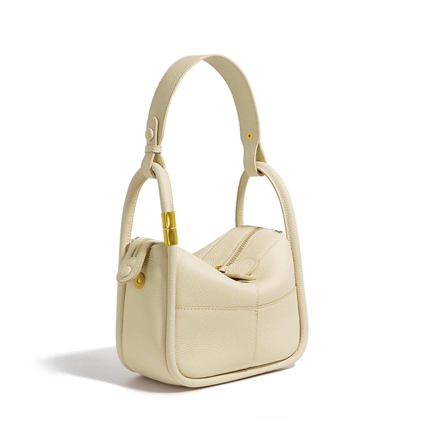 Panelled Leather Shoulder Bag – FIORENE