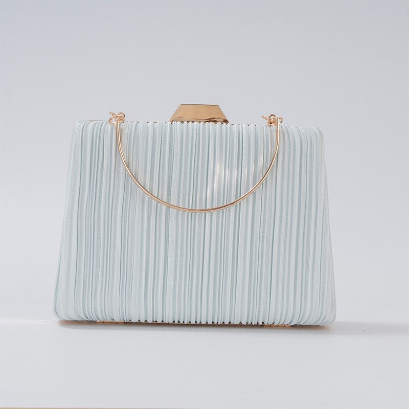 Pleated Serenity Halo Clutch – FIORENE