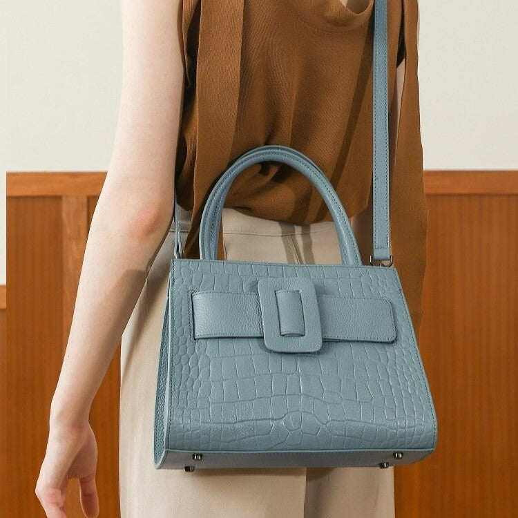 Arctic Croc Buckle Tote Bag – FIORENE