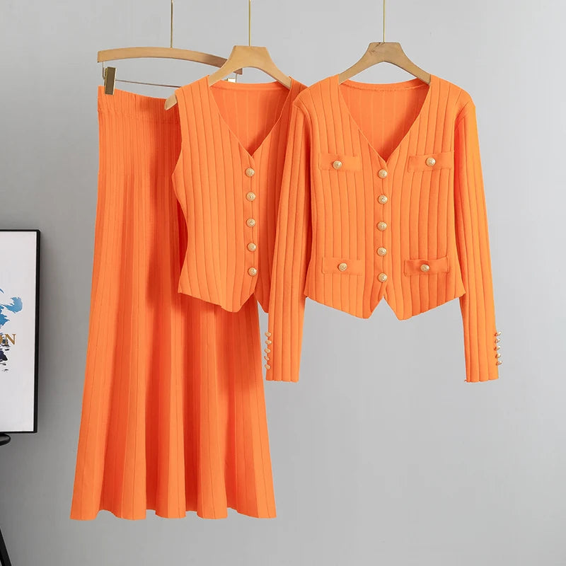 Precise Flared Skirt Set – FIORENE