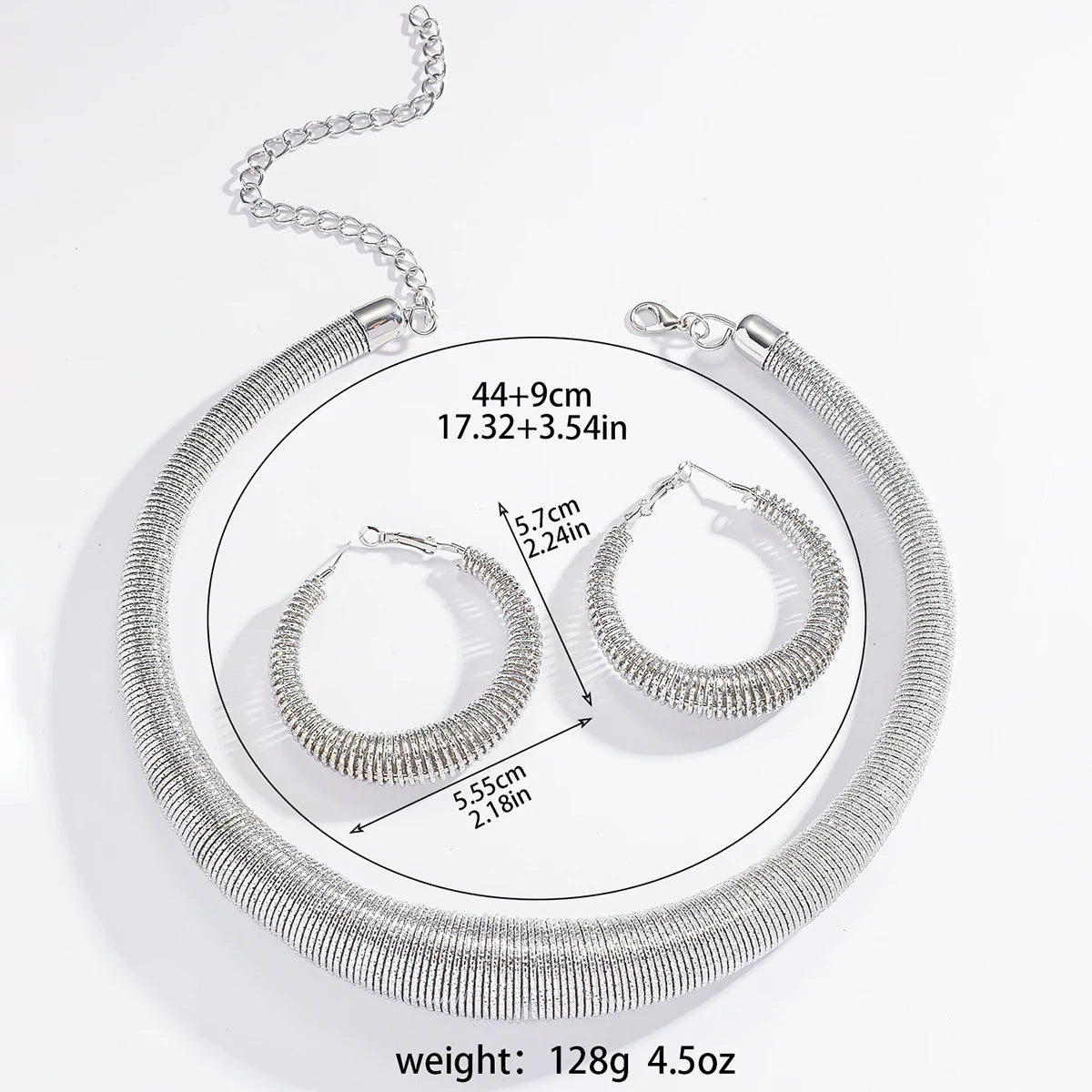 Silver Mesh Set – FIORENE