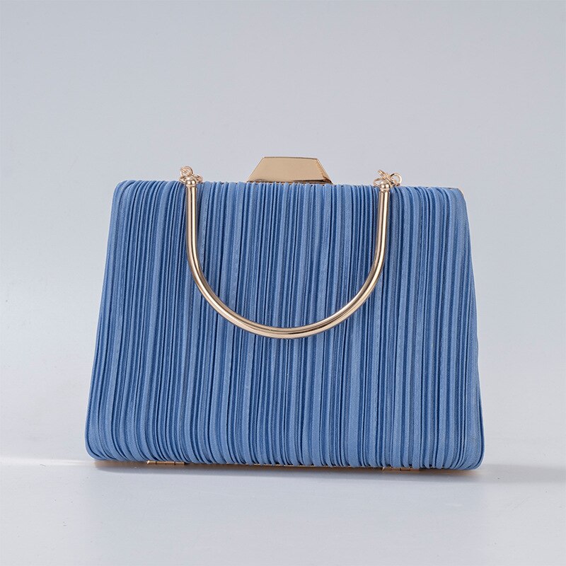 Pleated Serenity Halo Clutch – FIORENE