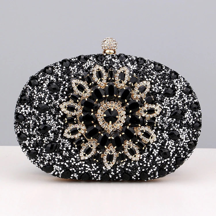 Golden Sunburst Jewel Clutch – FIORENE
