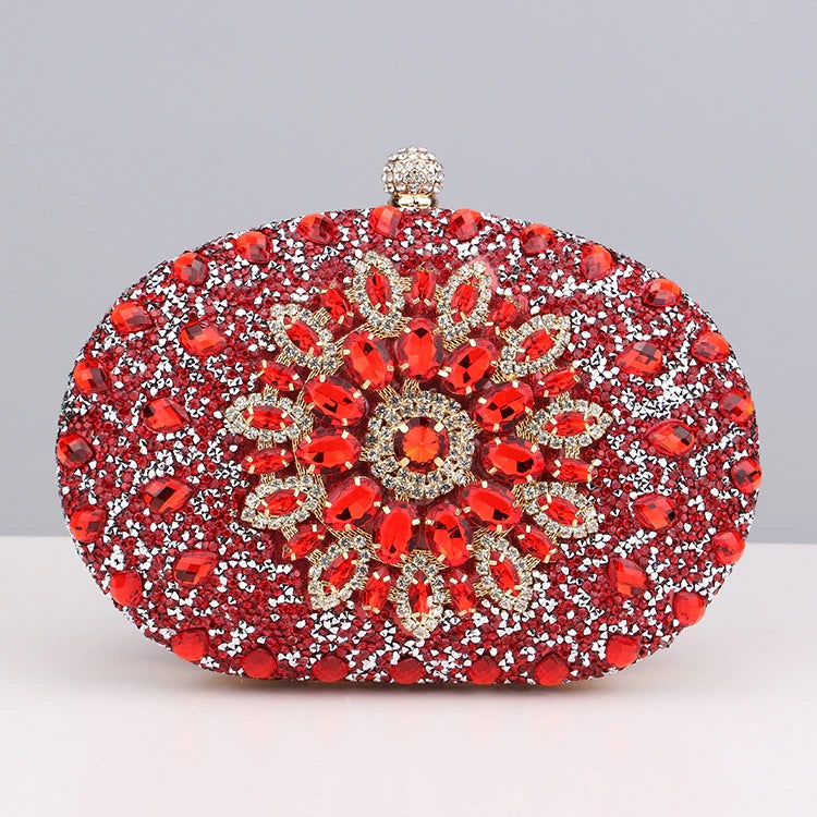 Golden Sunburst Jewel Clutch – FIORENE