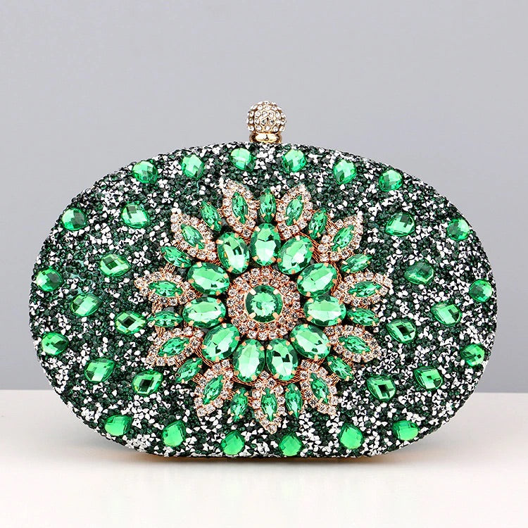Golden Sunburst Jewel Clutch – FIORENE
