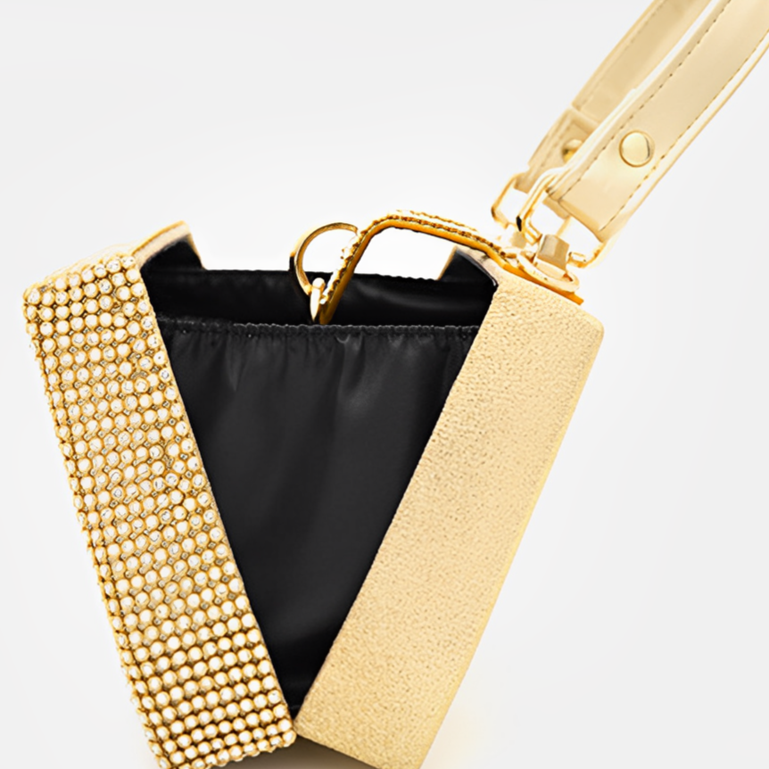Golden Lock Radiance Clutch – FIORENE