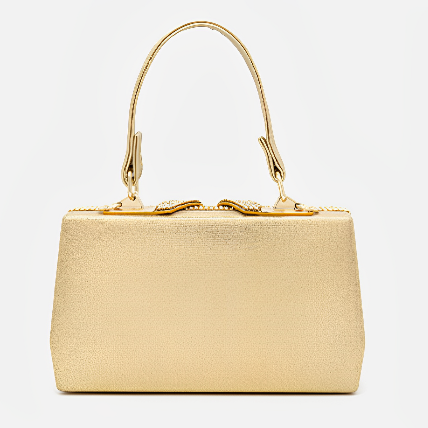 Golden Lock Radiance Clutch – FIORENE