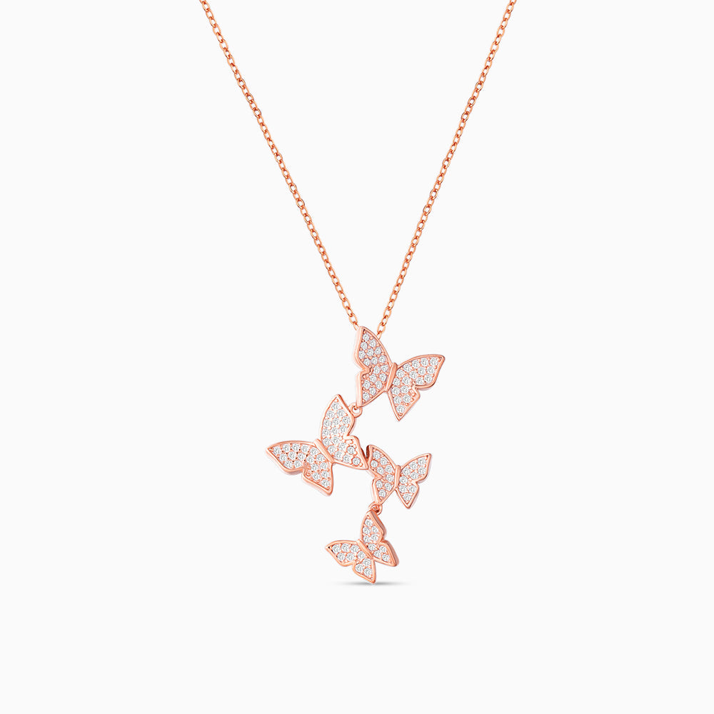 Aurelia Butterfly Cascade Necklace – FIORENE