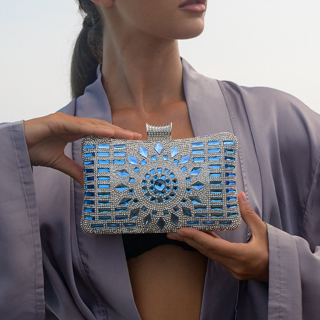 Saphira Radiant Mosaic Clutch – FIORENE