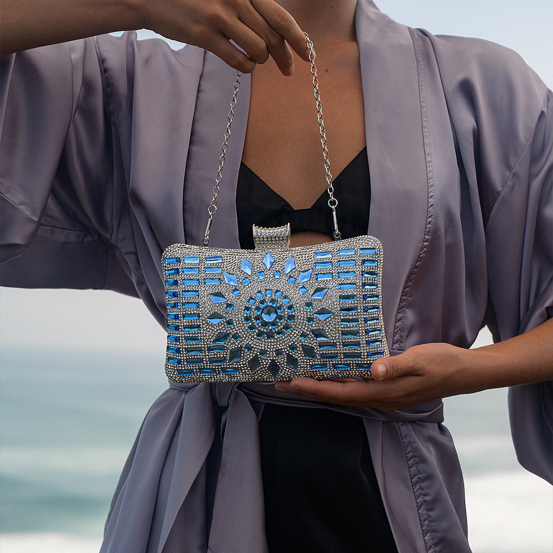 Saphira Radiant Mosaic Clutch – FIORENE