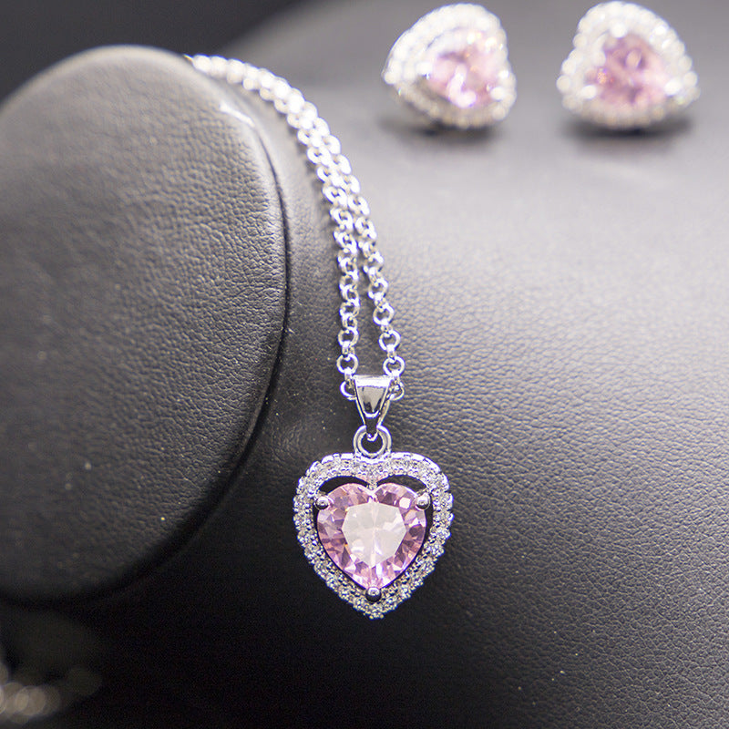 Ciel Bleu Heart Jewelry Set – FIORENE
