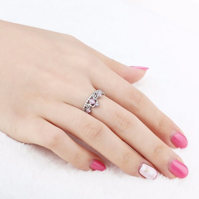 Princesse Rosé Tiara Ring – FIORENE