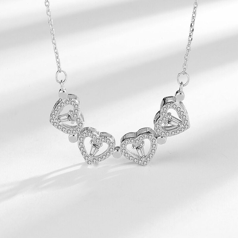Dual Style Heart Clover Necklace - FIORENE