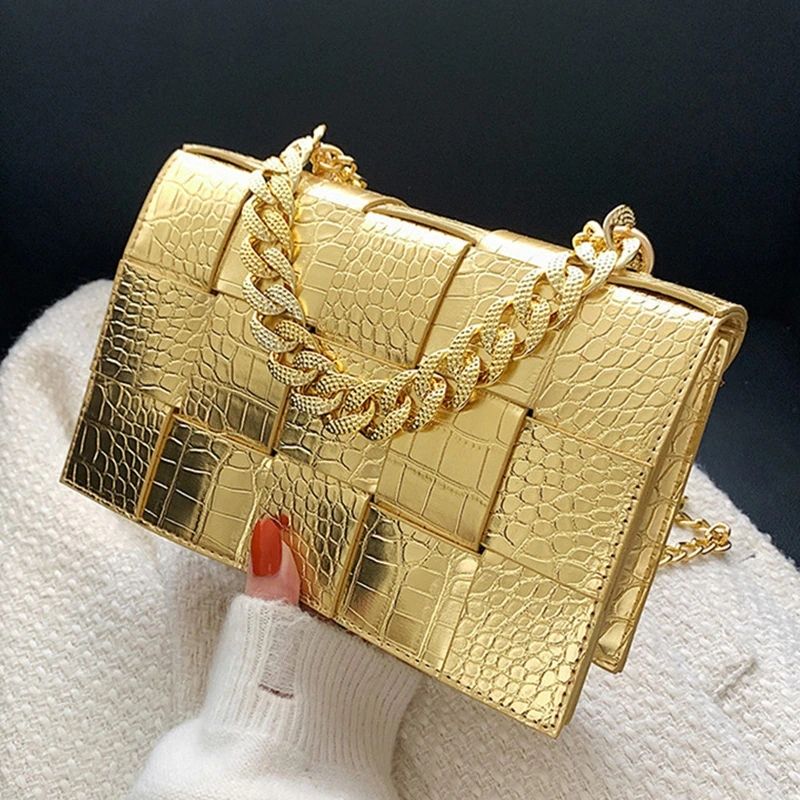 Golden Mosaic Crossbody Bag – FIORENE