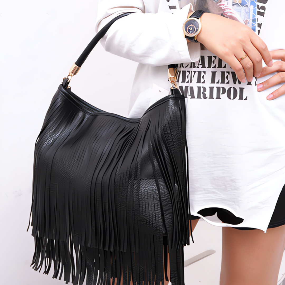 Fringe Luxe Shoulder Bag - FIORENE