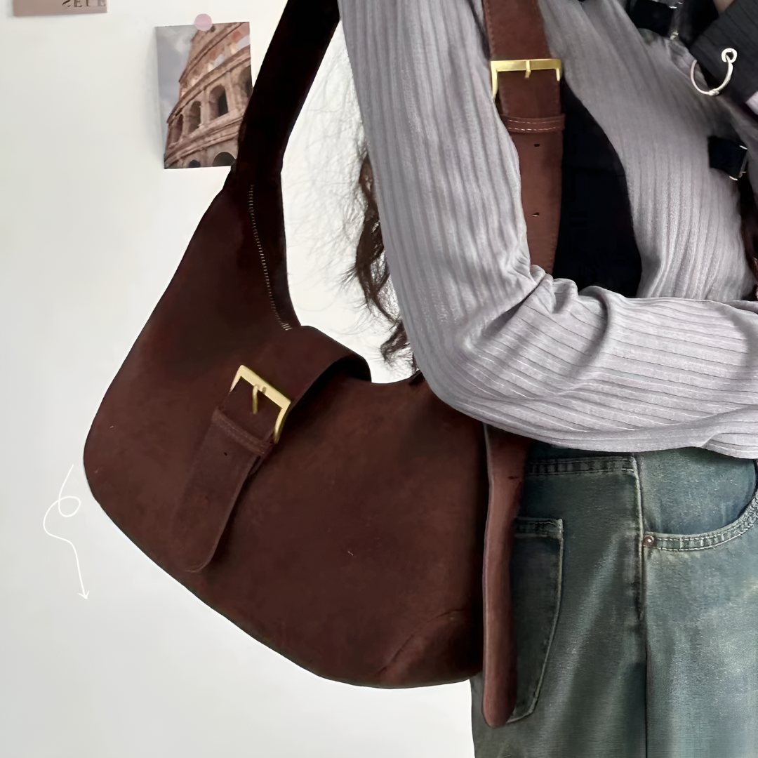 Classic Buckle Shoulder Bag - FIORENE