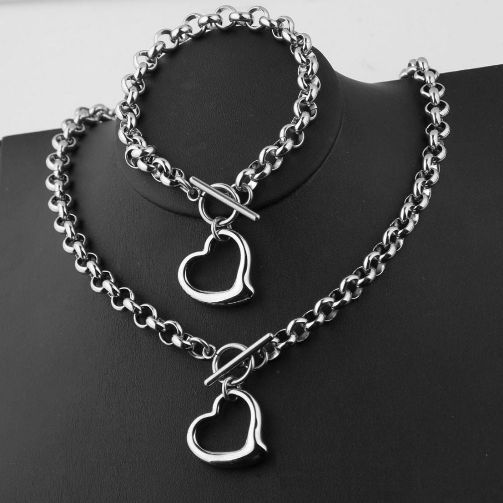 Vittoria Heart Chain Set – FIORENE