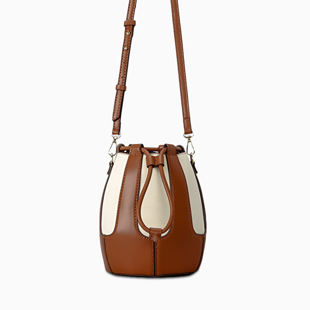 Caramel Canvas Crossbody Bag – FIORENE