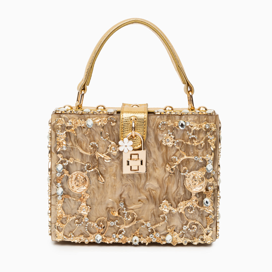 Aqua Baroque Bloom Handbag – FIORENE