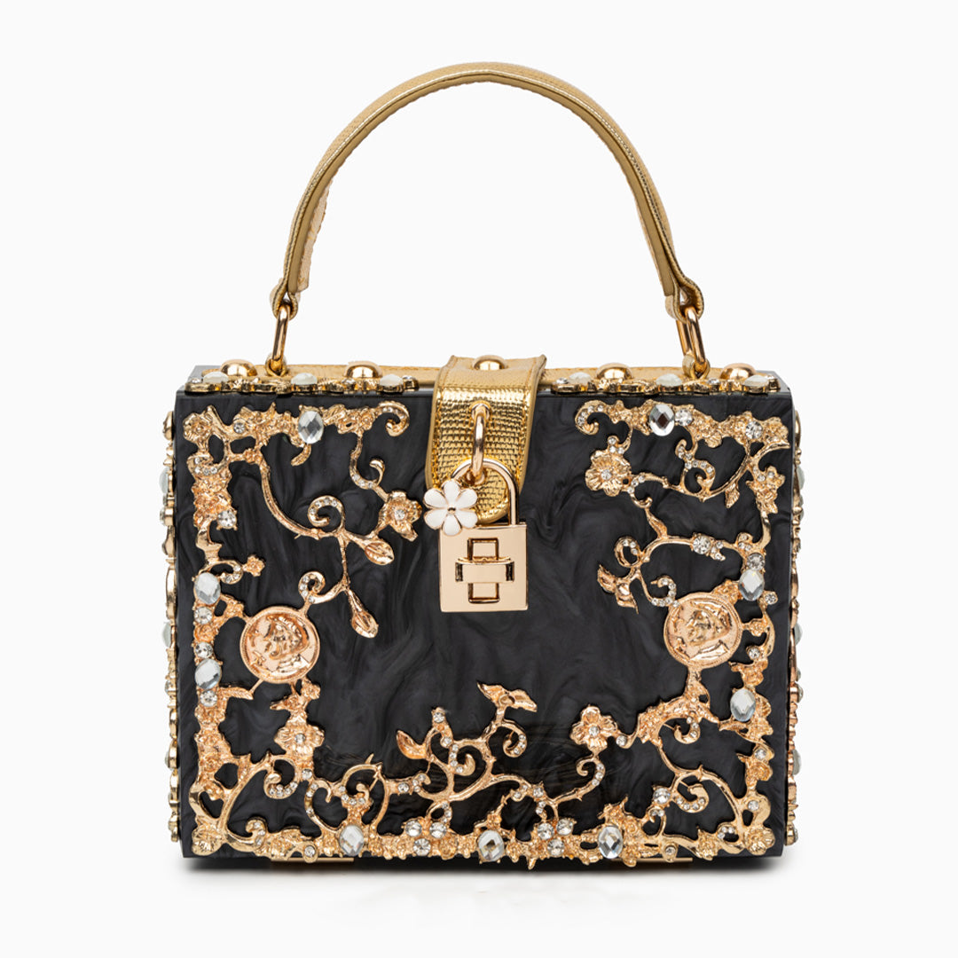 Aqua Baroque Bloom Handbag – FIORENE
