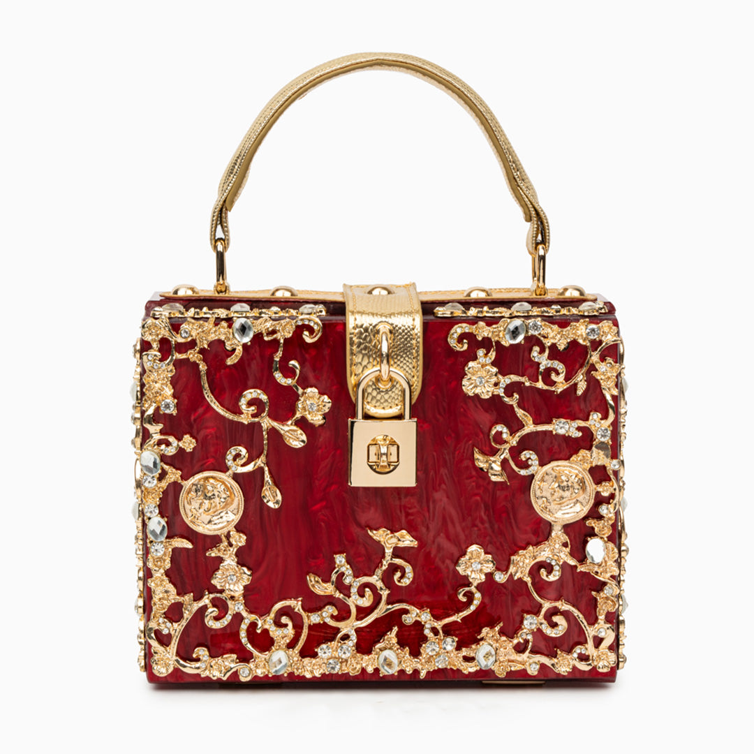 Aqua Baroque Bloom Handbag – FIORENE