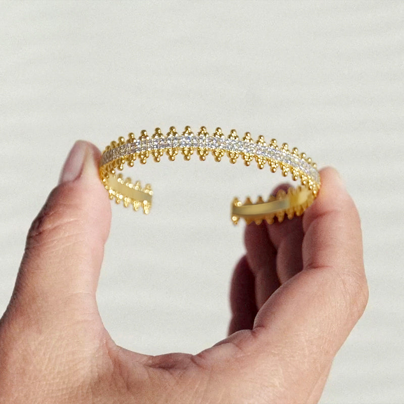 Regina Beaded Cuff & Ring Set – FIORENE