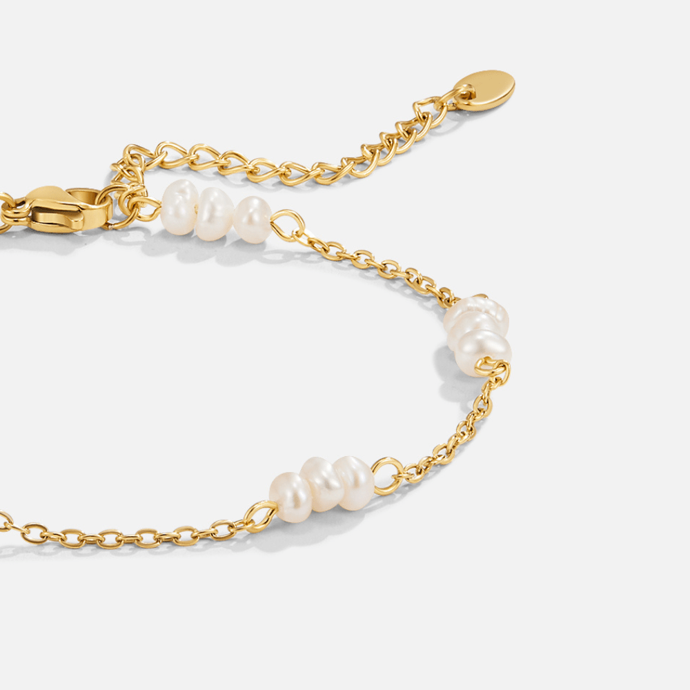 Baroque Pearl Anklet – FIORENE