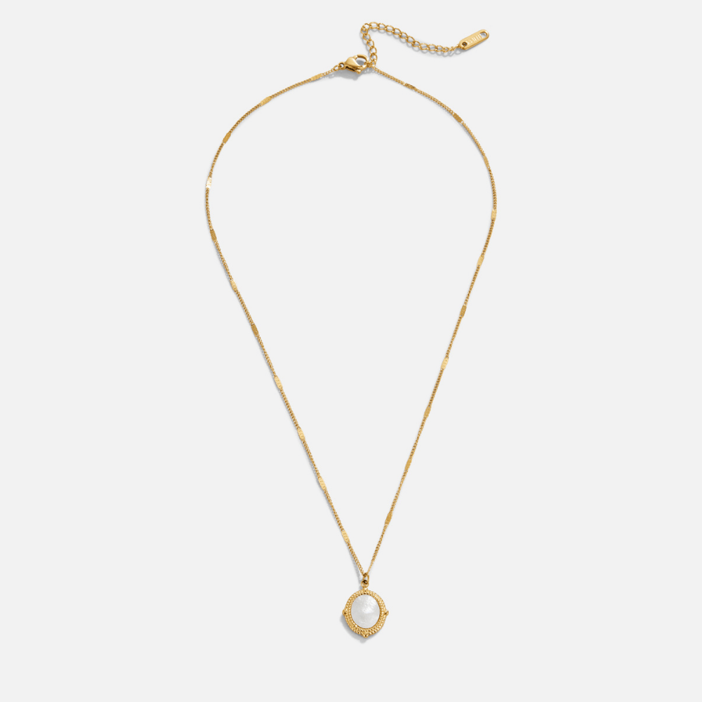 Iridescent Medallion Necklace – FIORENE