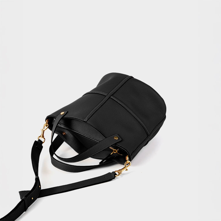Chestnut Line Bucket Shoulder Bag – FIORENE