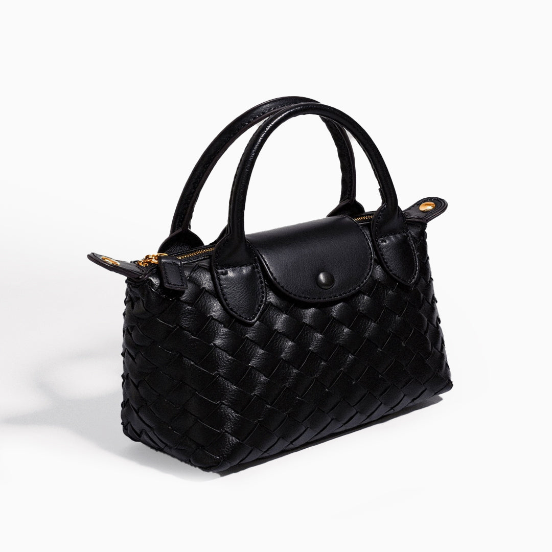 Merlot Woven Shoulder Bag – FIORENE
